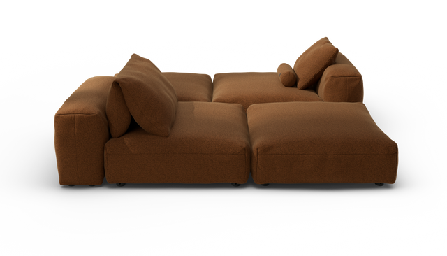 vetsak | Sofa Set 08 - Daybed - Pebble - Sundried | Sofa Modulable | 6 Places | Outdoor Island | Double méridienne