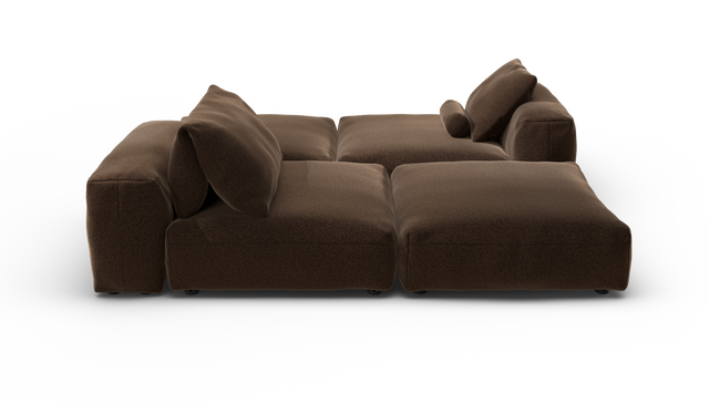 vetsak | Sofa Set 08 - Daybed - Pebble - Umber | Sofa Modulable | 6 Places | Outdoor Island | Double méridienne