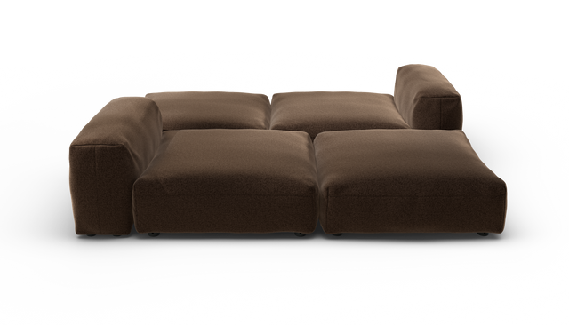 vetsak | Sofa Set 08 - Daybed - Pebble - Umber | Sofa Modulable | 6 Places | Outdoor Island | Double méridienne
