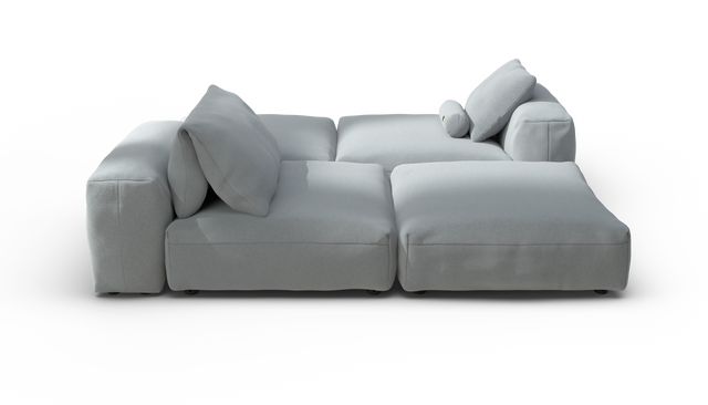 vetsak | Sofa Set 08 - Daybed - Pique - Turquoise | Sofa Modulable | 6 Places | Outdoor Island | Double méridienne