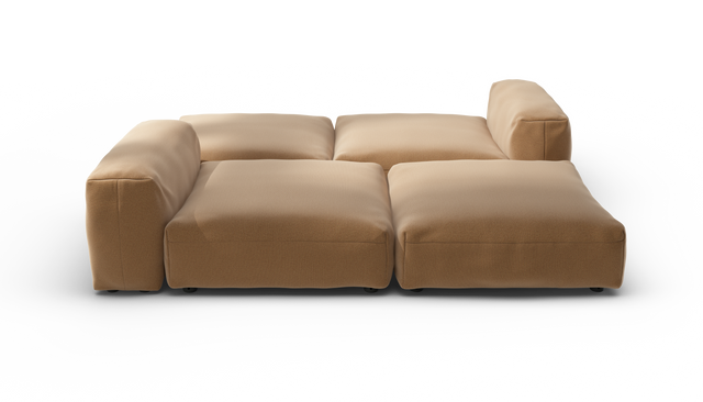 vetsak | Sofa Set 08 - Daybed - Pique - Wheat | Sofa Modulable | 6 Places | Outdoor Island | Double méridienne