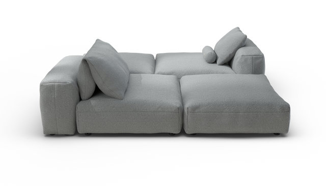 vetsak | Sofa Set 08 - Daybed - Ridge - Limestone | Sofa Modulable | 6 Places | Outdoor Island | Double méridienne