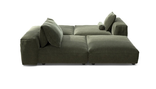 vetsak | Sofa Set 08 - Daybed - Suave - Pine | Sofa Modulable | 6 Places | Outdoor Island | Double méridienne