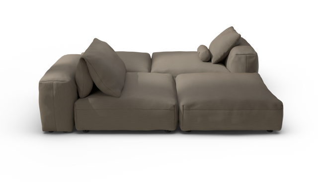 vetsak | Sofa Set 08 - Daybed - Terrain - Driftwood | Sofa Modulable | 6 Places | Outdoor Island | Double méridienne