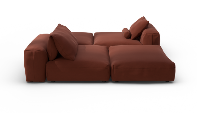 vetsak | Sofa Set 08 - Daybed - Terrain - Saffron | Sofa Modulable | 6 Places | Outdoor Island | Double méridienne