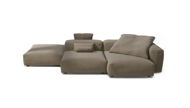 vetsak | Sofa Set 09 - The Island - Loop Loop - Taupe | Sofa Modulable | 7 Places | Sofa Island
