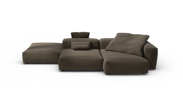 vetsak | Sofa Set 09 - The Island - Breeze - Brown | Sofa Modulable | 7 Places | Sofa Island