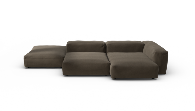 vetsak | Sofa Set 09 - The Island - Breeze - Brown | Sofa Modulable | 7 Places | Sofa Island