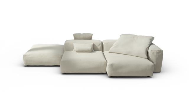 vetsak | Sofa Set 09 - The Island - Breeze - Ecru | Sofa Modulable | 7 Places | Sofa Island