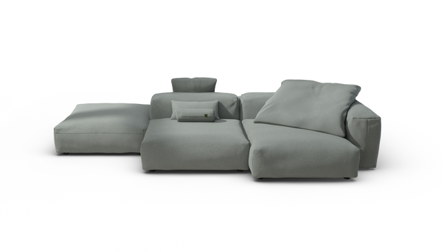 vetsak | Sofa Set 09 - The Island - Breeze - Sage | Sofa Modulable | 7 Places | Sofa Island
