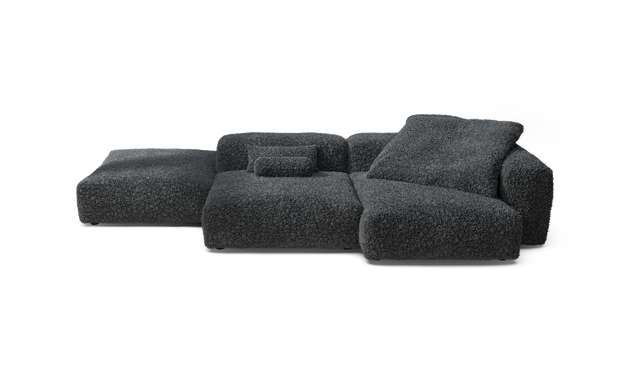 vetsak | Sofa Set 09 - The Island - Doodle - Dark Grey | Sofa Modulable | 7 Places | Sofa Island