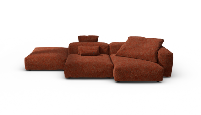 vetsak | Sofa Set 09 - The Island - Nub - Sienna | Sofa Modulable | 7 Places | Sofa Island