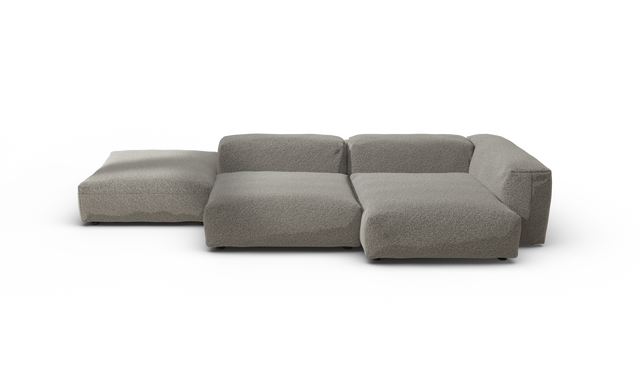 vetsak | Sofa Set 09 - The Island - Pebble - Platinum | Sofa Modulable | 7 Places | Sofa Island