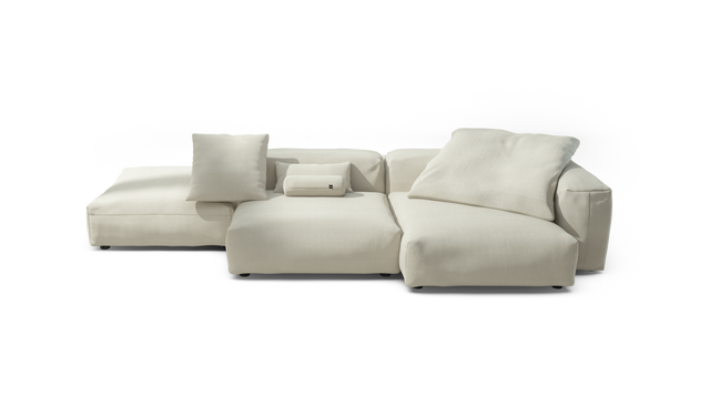 vetsak | Sofa Set 09 - The Island - Pique - Creme | Sofa Modulable | 7 Places | Sofa Island