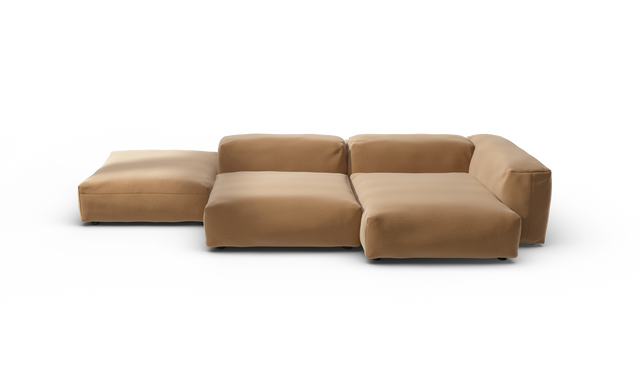vetsak | Sofa Set 09 - The Island - Pique - Wheat | Sofa Modulable | 7 Places | Sofa Island