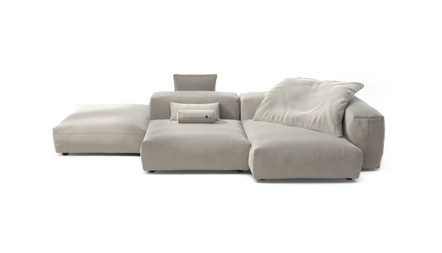 vetsak | Sofa Set 09 - The Island - Suave - Clay | Sofa Modulable | 7 Places | Sofa Island