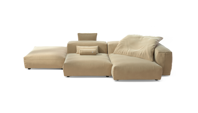 vetsak | Sofa Set 09 - The Island - Suave - Creme | Sofa Modulable | 7 Places | Sofa Island