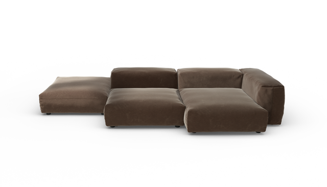 vetsak | Sofa Set 09 - The Island - Suave - Espresso | Sofa Modulable | 7 Places | Sofa Island