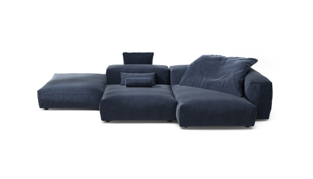 vetsak | Sofa Set 09 - The Island - Suave - Navy | Modular Sofa | 7 Seater | Sofa Island