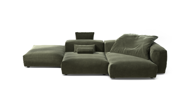 vetsak | Sofa Set 09 - The Island - Suave - Pine | Sofa Modulable | 7 Places | Sofa Island