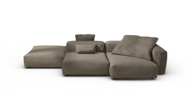 vetsak | Sofa Set 09 - The Island - Terrain - Driftwood | Sofa Modulable | 7 Places | Sofa Island
