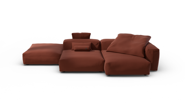vetsak | Sofa Set 09 - The Island - Terrain - Saffron | Sofa Modulable | 7 Places | Sofa Island