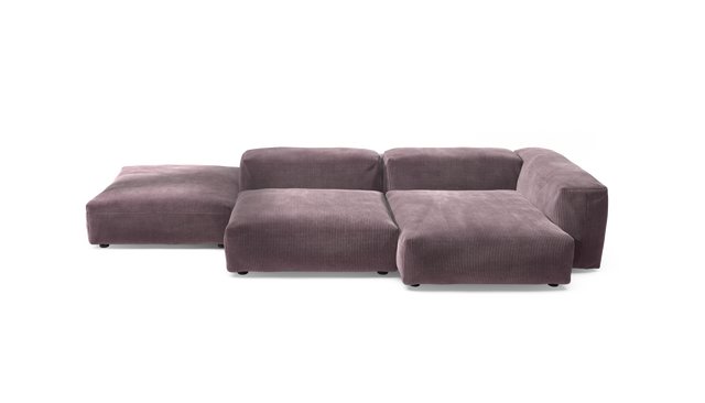 vetsak | Sofa Set 09 - The Island - Cord Velour - Blossom | Sofa Modulable | 7 Places | Sofa Island