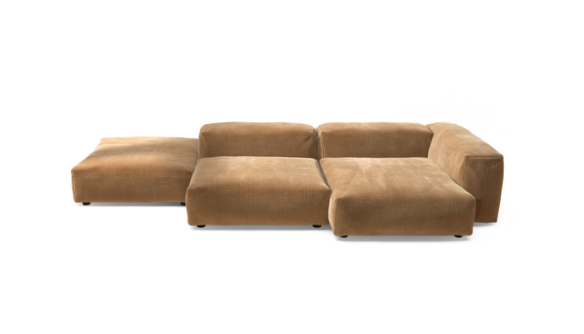 vetsak | Sofa Set 09 - The Island - Cord Velour - Camel | Sofa Modulable | 7 Places | Sofa Island