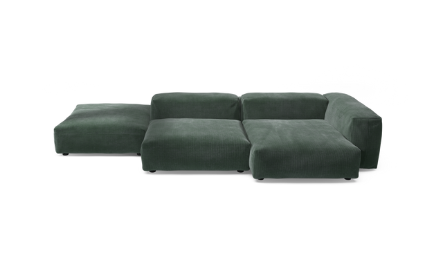vetsak | Sofa Set 09 - The Island - Cord Velour - Hunter | Sofa Modulable | 7 Places | Sofa Island