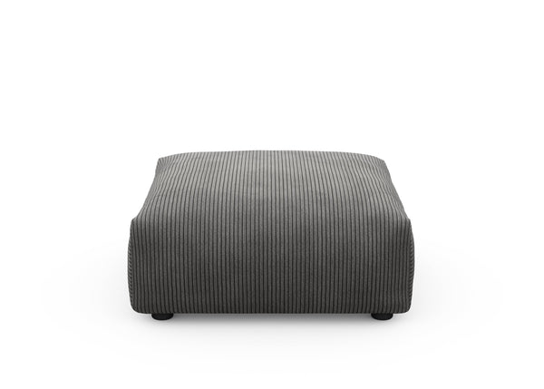 sofa seat - cord velours - dark grey - 84cm x 84cm
