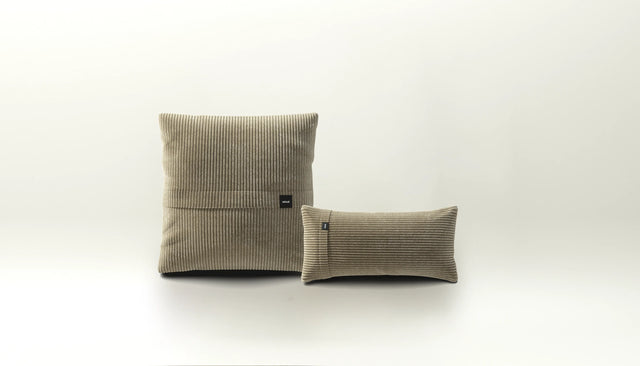 pillow set 1 - cord velour - khaki