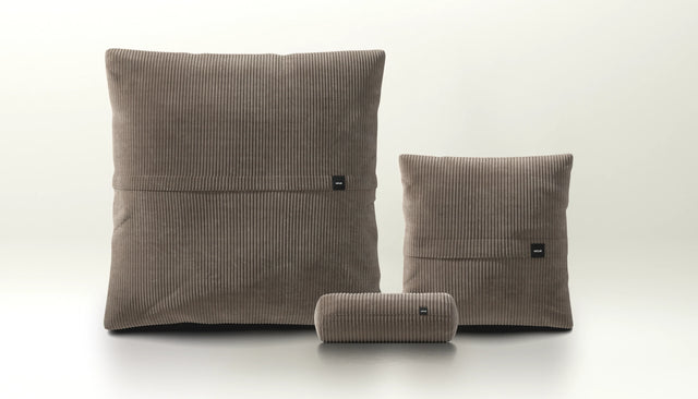 pillow set 2 - cord velour - mocha