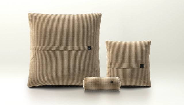 pillow set 2 - cord velour - sand