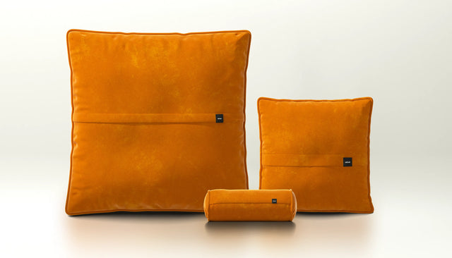 pillow set 2 - suave - orange blaze