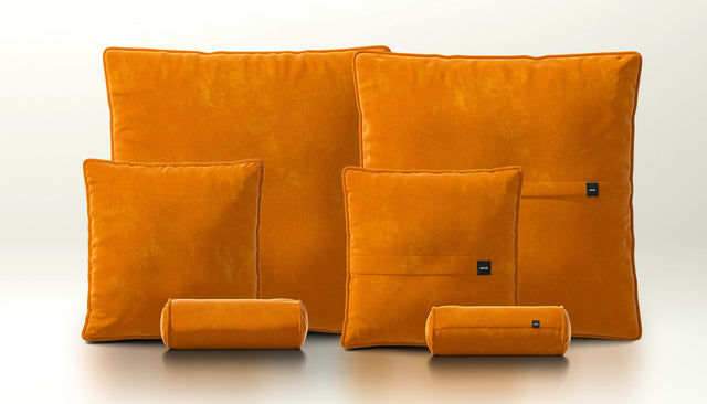 pillow set 3 - suave - orange blaze