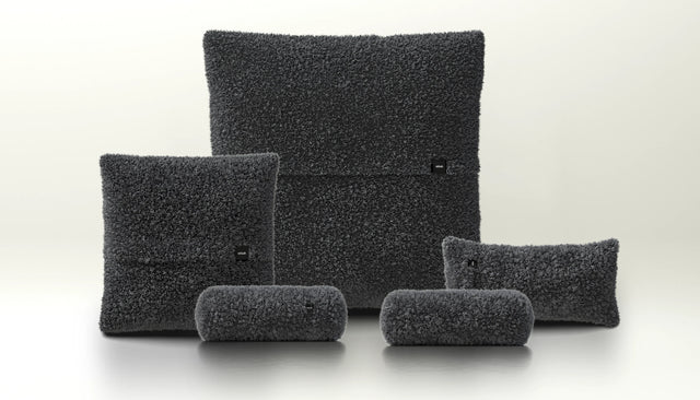 pillow set 4 - doodle - dark grey
