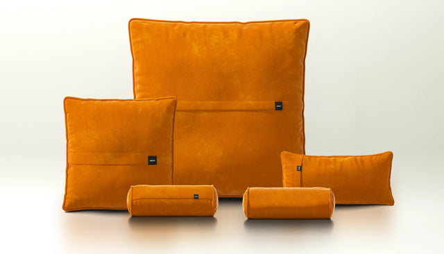 pillow set 4 - suave - orange blaze