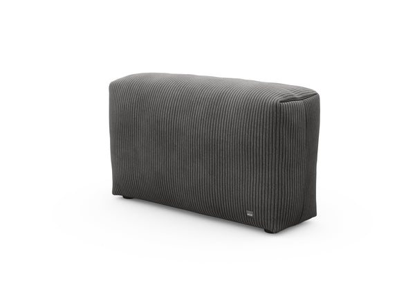 sofa side - cord velours - dark grey - 105cm x 31cm