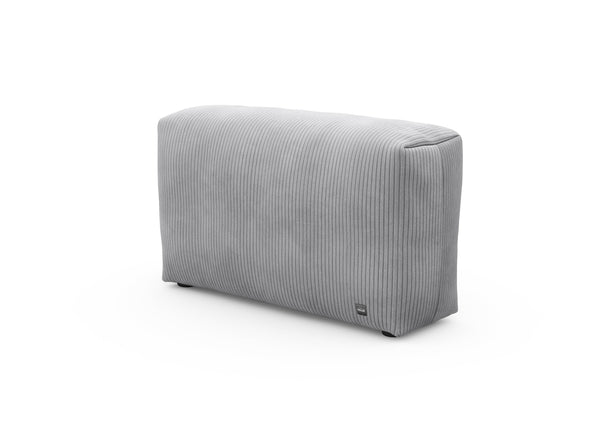 sofa side - cord velours - light grey - 105cm x 31cm