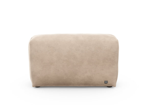 sofa side - velvet - stone - 105cm x 31cm