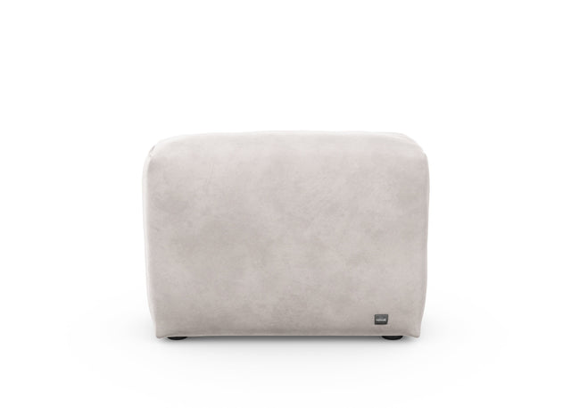 sofa side - velvet - light grey - 84cm x 31cm