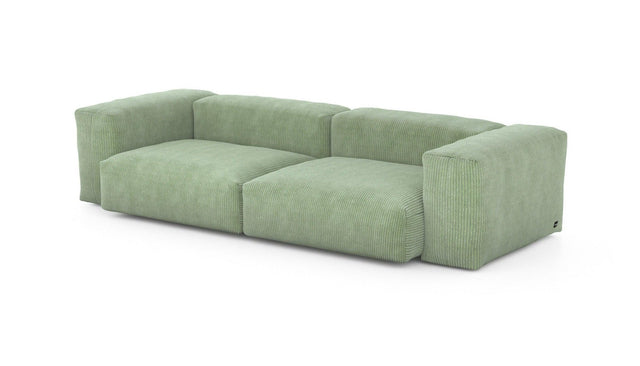 Preset two module sofa - cord velours - duck egg - 272cm x 115cm