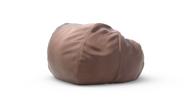 vetsak | Cover Pouf Large - Leather - Stone