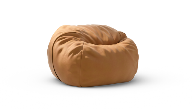 vetsak | Cover Pouf Medium - Leather - Brown
