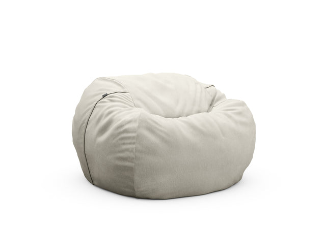 vetsak | Pouf Medium - herringbone - light grey