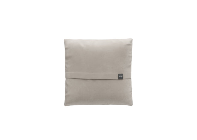 big pillow - leather  -  light grey