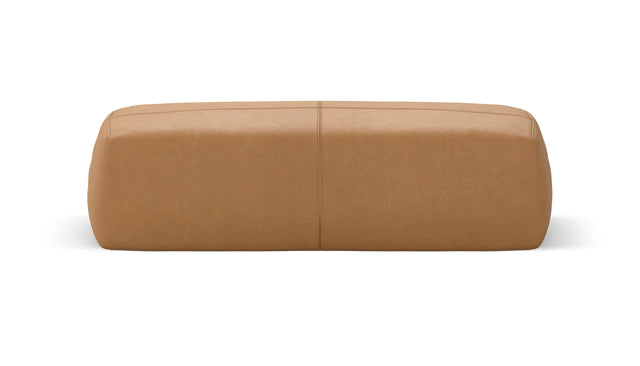 block armrest large - leather - brown - 105cm x 25cm