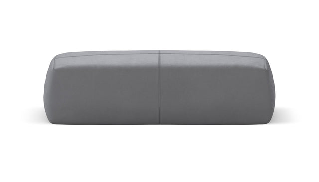 bloc armrest large - leather - dark grey - 105cm x 31cm