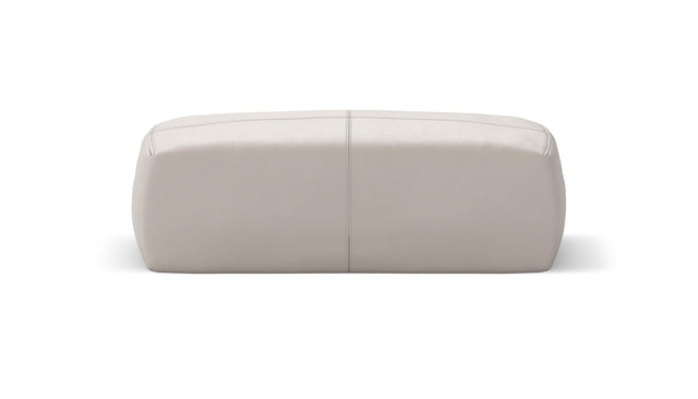 block armrest medium - leather - light grey - 84cm x 25cm