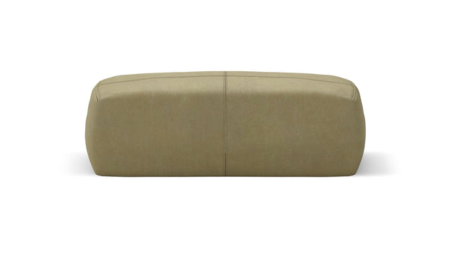 bloc armrest medium - leather - olive - 84cm x 31cm